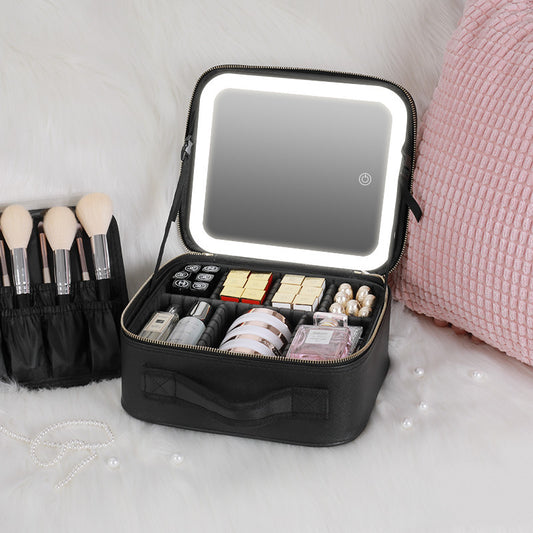 Sac de rangement cosmétique LED